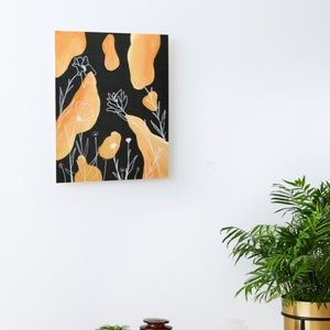 “Clementine fields” art canvas